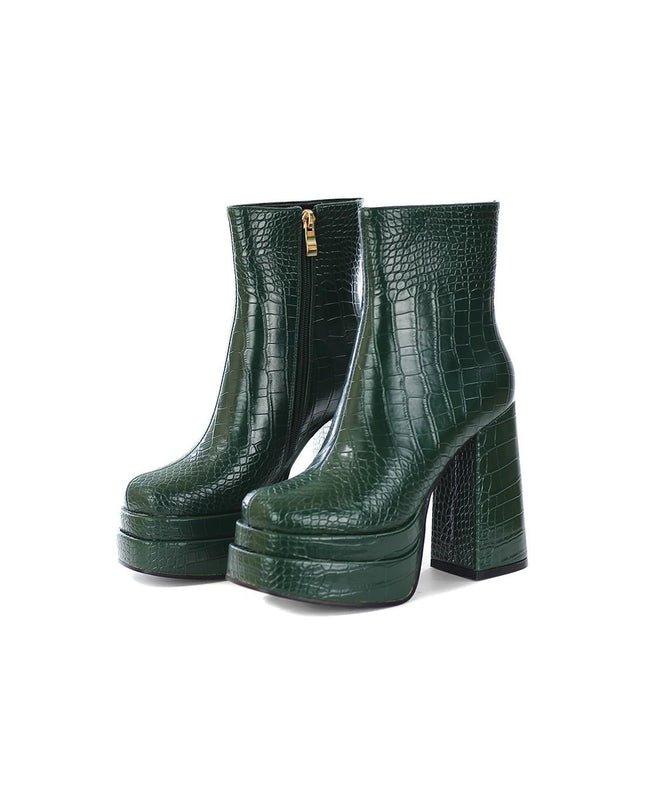 Stivaletti Donna in Cocco Verde 1166 COCCO GREEN Exe 