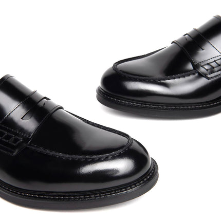 NeroGiardini Mocassini Uomo College in Pelle Nera E500600U NERO 100 Nero Giardini 