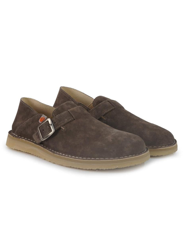 Jungla Mocassino Barefoot Donna con Fibbia in Camoscio Marrone - MARIO SPATARELLA