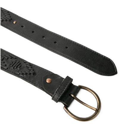 Biba Cintura Donna Pelle Nero con Infilature BAY1A BAYRON BLACK Biba 