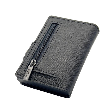 Moero Saffiano Black Zip Portafoglio Slim - MARIO SPATARELLA