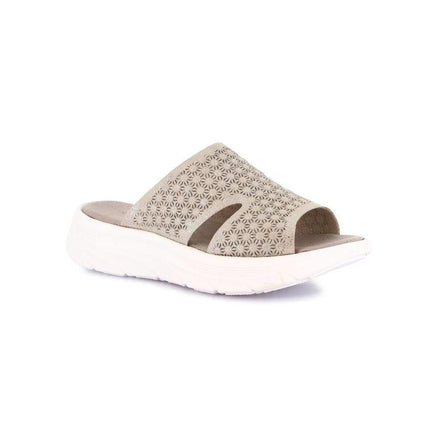 Grunland Sandali Donna con Zeppa Morbida in Tessuto Grigio CI3133 SAVA METAL Grunland 