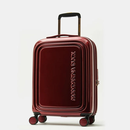Mandarina Duck Trolley Bagaglio a Mano Espandibile  4 Ruote Rosso Metal OUV24 LOGODUCK RED METAL Mandarina Duck 