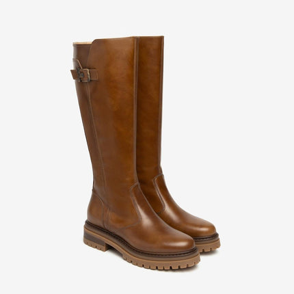 Nero Giardini Stivali Anfibi Donna in Pelle Cuoio - MARIO SPATARELLA