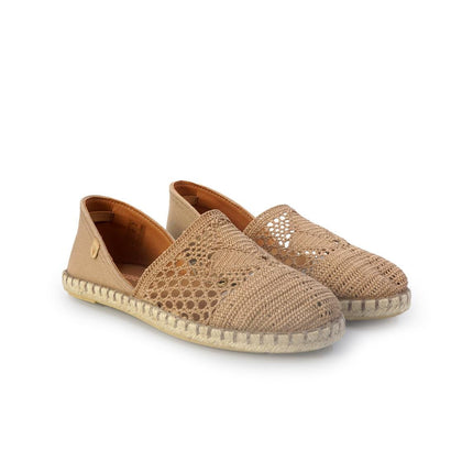Verbenas Espadrillas Bassa da Donna in Tessuto Beige - MARIO SPATARELLA