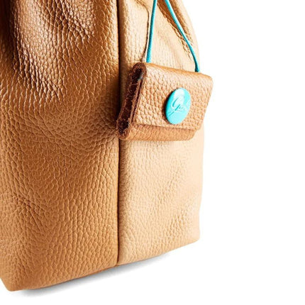 Gabs Borsa Donna Shopper in Pelle Cuoio Nocciola LILLY TG S CAMOSCIO CUOIO Gabs 