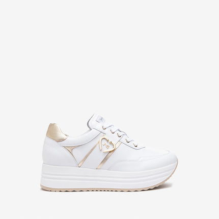 Nero Giardini Sneakers Donna Platform in Pelle Bianca E512910D BIANCO 707 Nero Giardini 