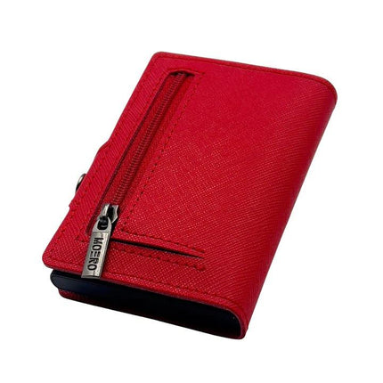 Moero Saffiano Red Zip Portafoglio Slim SAFFIANO RED PASSION ZIP ROSSO Moero 