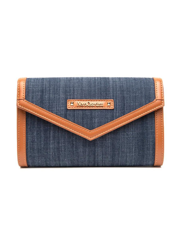 NeroGiardini Borsa Pochette Donna con Tracolla in Tessuto Jeans - MARIO SPATARELLA