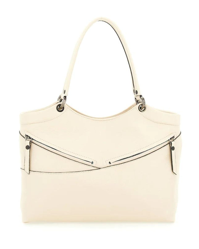 Gabs Borsa a Spalla Trasformabile in Pelle Ecrù con Tracolla ROSALINDE TG M ECRU Gabs 