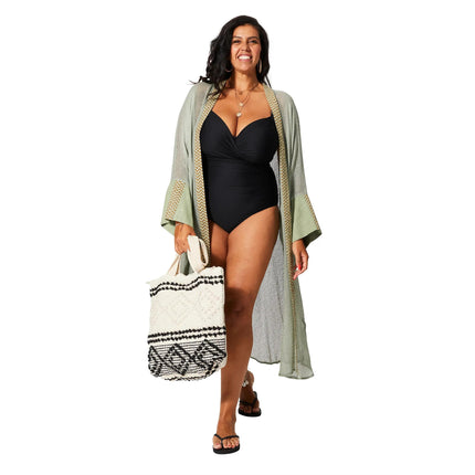 Kimono Estivo Lungo Verde KIMONO ESTIVO MBK5007B La Mano Boho 