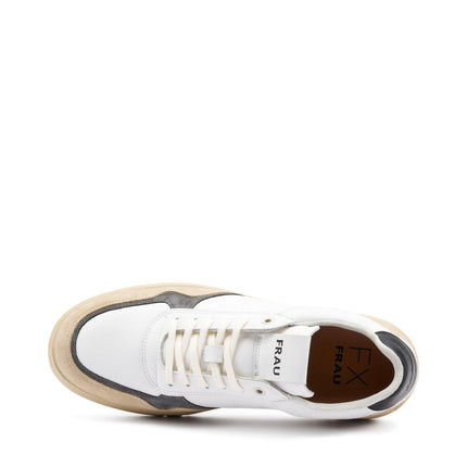 Frau Sneakers Uomo Bassa in Pelle Bianca Siberia 11D1 SIBERIA Frau 