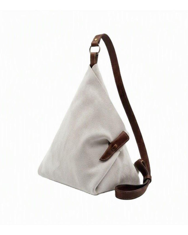 Spatarella Borsa Sacca a Tracolla in Camoscio Ghiaccio SPOKE ICE Spatarella 