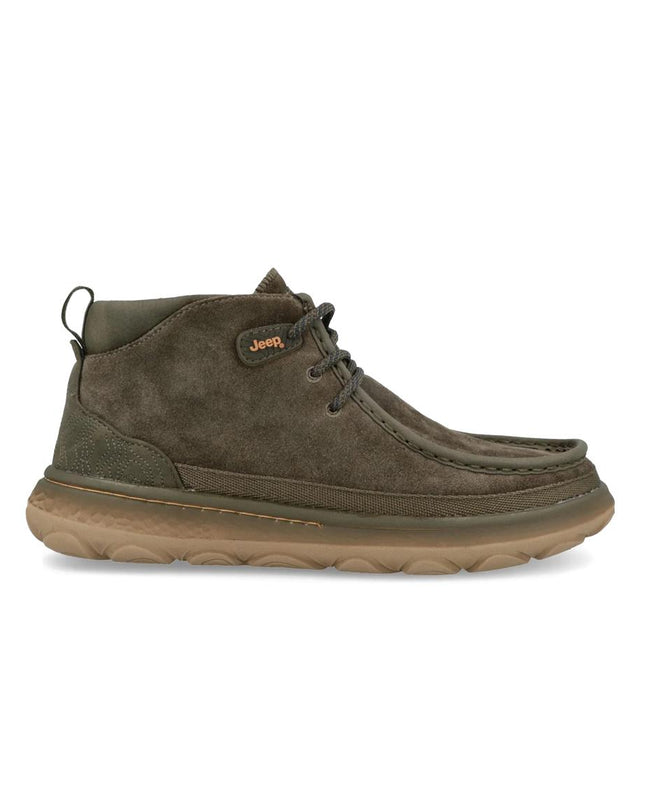 Jeep Stivaletti Uomo Slipon in Pelle Military KAUAI WALLABEE MID SUEDE MILITARY Jeep Footwear 