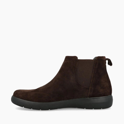 Impronte Stivaletti Chelsea Uomo in Camoscio Marrone STUCKY CHELSEA DARK BROWN Impronte 
