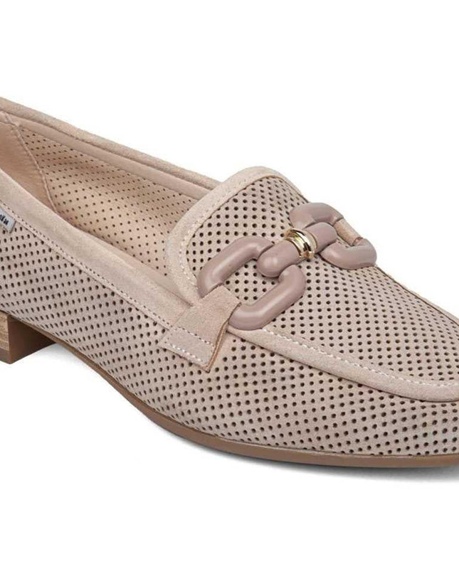 Mocassini Donna Camoscio Nude - MARIO SPATARELLA