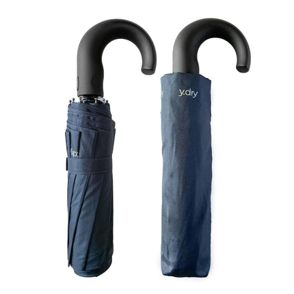Ombrello Corto Apri Chiudi con Manico Blu Y6621 ERMES Y-Dry 