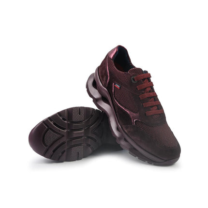 Callaghan Sneakers Donna Ammortizzata in Pelle Bordo 61501 ATHLETIC PRUGNA Callaghan 