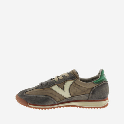 Victoria Sneakers Donna Bassa in Camoscio Lavato Taupe - MARIO SPATARELLA