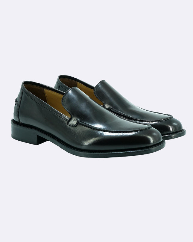 Mocassino Liscio Fondo Cuoio in Pelle Marrone - MARIO SPATARELLA