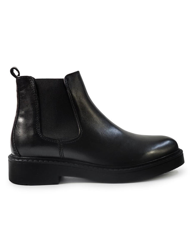 Vueva Stivaletti Chelsea Uomo in Pelle Nero MH588H07 BARCLAY BLACK Vueva 