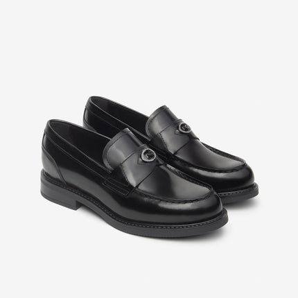 Nero Giardini Mocassini College Donna in Pelle Spazzolata Nero - MARIO SPATARELLA