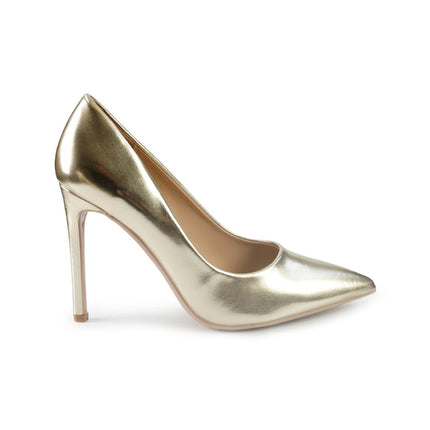 Francesco Milano Decollete Tacco a Spillo in Pelle Platino e41011 GOLD Francesco Milano 