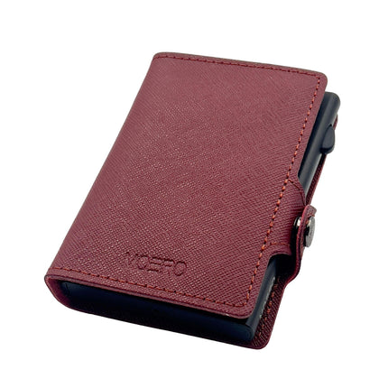 Moero Saffiano Bordò Zip Portafoglio Slim SAFFIANO BORDEAUX ZIP BORDEAUX Moero 