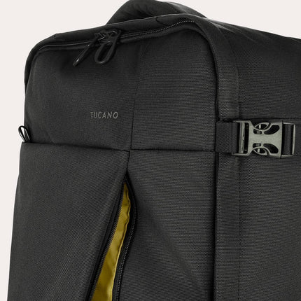 Trolley Medio Due Ruote in Tessuto Nero TUGO TROLLEY MEDIUM BLACK Tucano 