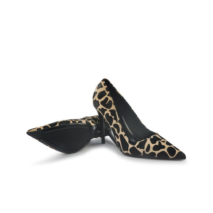 Decollete Donna a Punta Tacco a Spillo in Cavallino Animalier YA10-01M SASSO ClaudV 