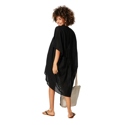 Kimono Estivo Lungo Nero KIMONO ESTIVO MBK5004A La Mano Boho 