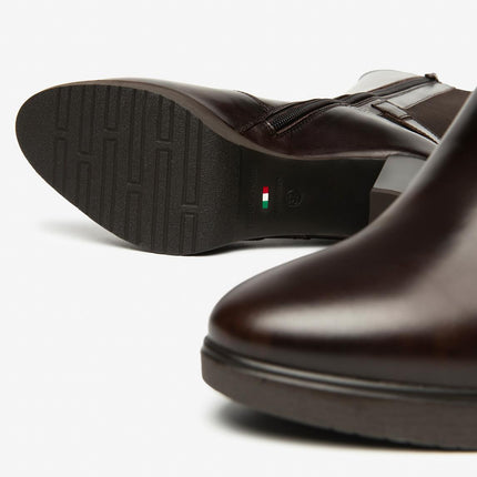 Nero Giardini Stivali Donna con Elastico al Polpaccio in Pelle Testa di Moro - MARIO SPATARELLA