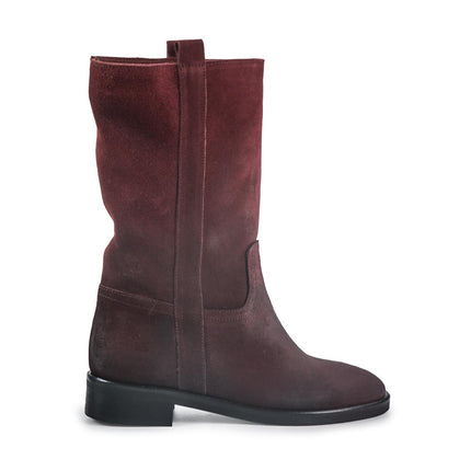 Spatarella Stivaletti Donna Tacco Basso Tubolare in Pelle Ingrassata Bordo LP32 BORDEAUX Spatarella 
