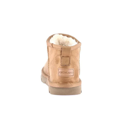 Short Sheepskin Boot Ultra Mini Cuoio - MARIO SPATARELLA