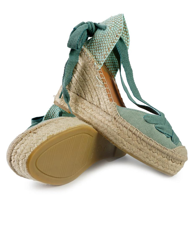 Viguera Espadrillas Alte con Lacci Menta 2227 MENTA Viguera 