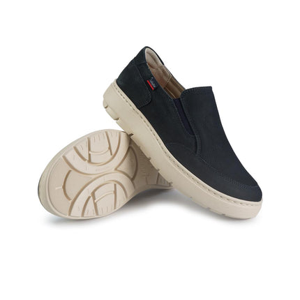 Callaghan Mocassini Slipon Uomo in Nabuk Blu 60604 ADAPTABLE AZUL Callaghan 