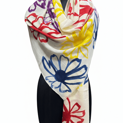 Foulard Spatarella in Cashmere Fantasia Multicolore - MARIO SPATARELLA