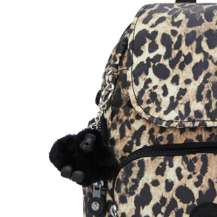 Kipling Zainetto in Tessuto Animalier Leopardo - MARIO SPATARELLA