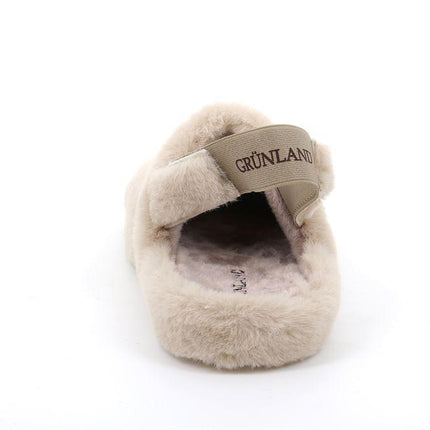 Pantofole Donna con Soletta Estraibile CI3147 BEIGE Grunland 