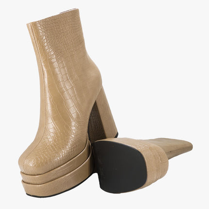 Stivaletti Donna in Cocco Beige 1166 COCCO BEIGE Exe 
