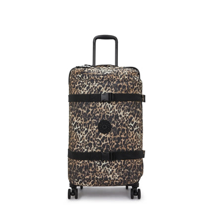 Kipling Trolley Medio Animalier Leopard 4 Ruote - MARIO SPATARELLA