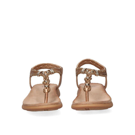 Exe Sandalo Confort Infradito Basso Donna Champagne BZX47962-RT1 LAMINATO Exe 