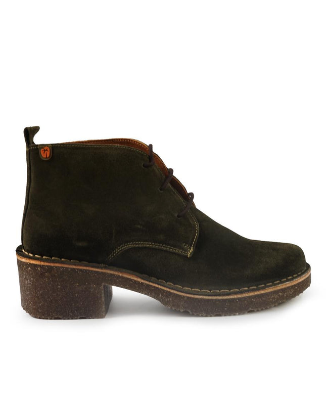 Jungla Polacchine Donna con Tacco in Camoscio Muschio 8433 MUSGO Jungla 