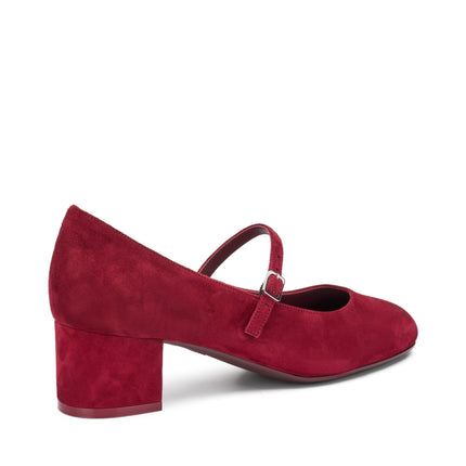 Frau Decolletè Mary Jane in Camoscio Bordo - MARIO SPATARELLA