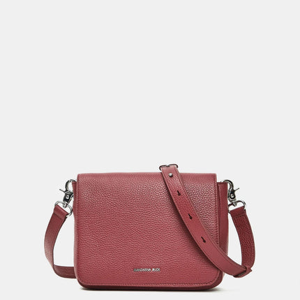 Mandarina Duck Borsa in Pelle Grape con Patta e Tracolla FZT69 MELLOW LEATHER GRAPE Mandarina Duck 