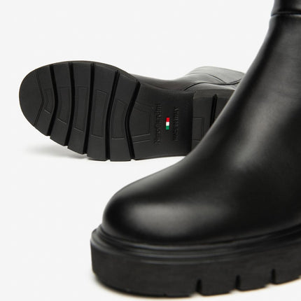 Nero Giardini Stivaletti Donna con Tacco in Pelle Nero I514818D NERO 100 Nero Giardini 