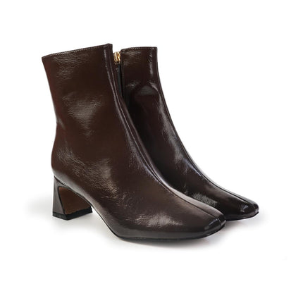 Exe Stivaletti Donna con Tacco in Naplak Marrone EX2031 BROWN Exe 