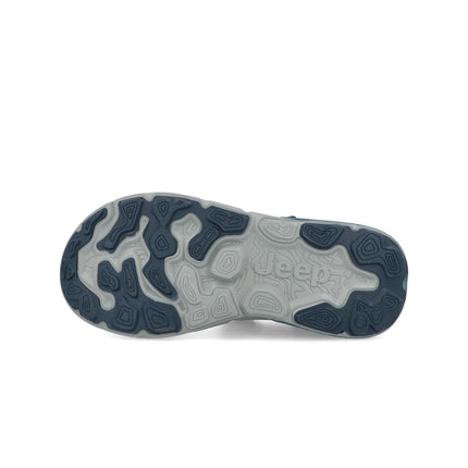 Jeep Sandali Uomo con Doppio Velcro in Tessuto Blu GROOVE SANDAL NAVY Jeep Footwear 