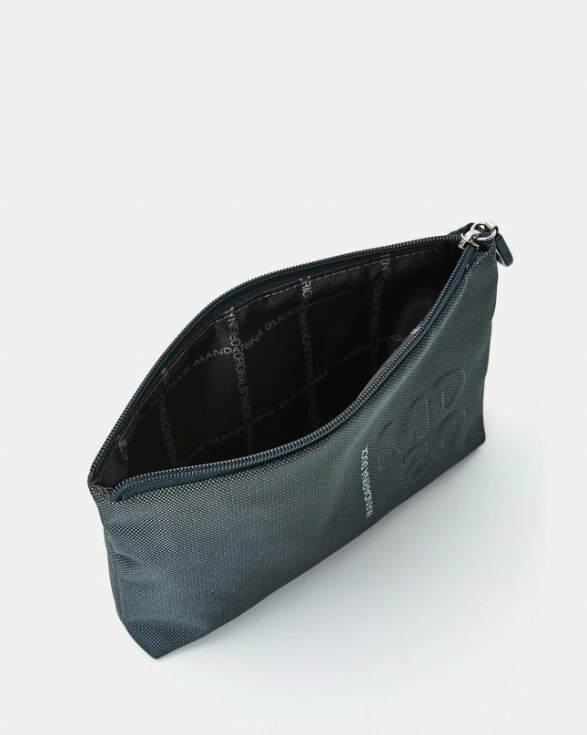 Pochette con Zip in Tessuno Verde - MARIO SPATARELLA