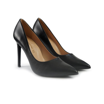 Francesco Milano Decollete Tacco a Spillo in Pelle Nera e41011 BLACK Francesco Milano 